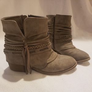 Jellypop girls taupe booties
